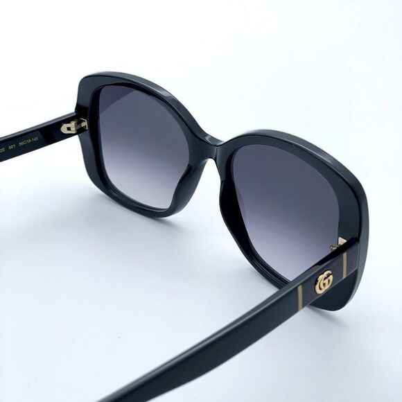 ЄNEW Gucci GG0762S  001 Black Gray Gradient Square Women Sunglasses - Picture 7 of 13